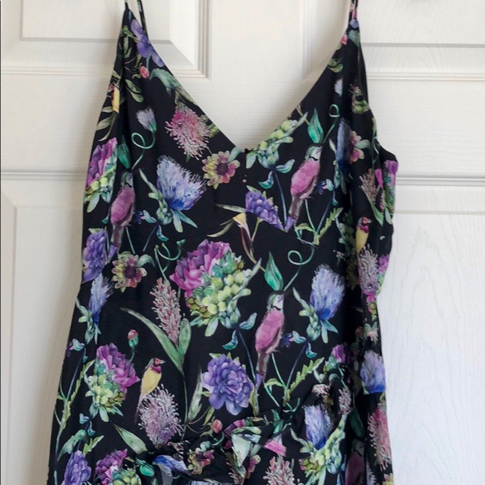 H&M Spaghetti Strap Floral Dress With Ruffles - Picture 2 of 10